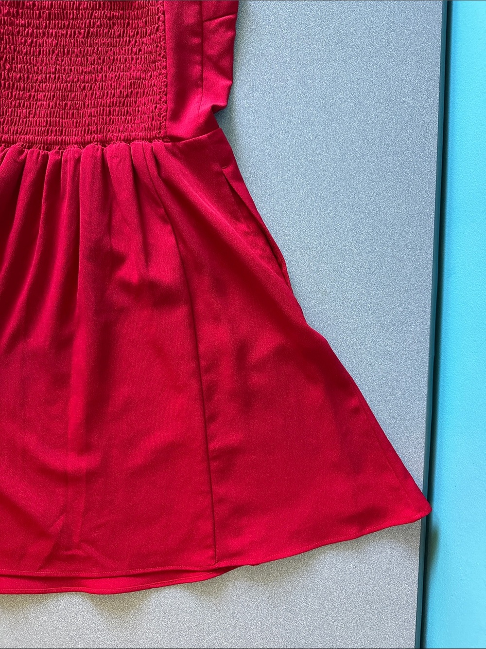 ABERCROMBIE & FITCH Red Mini Dress | Size S - Picture 8 of 10